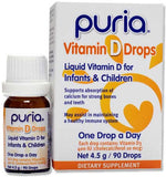 Puria Vitamin D Drops for Infants and Children 4.5g