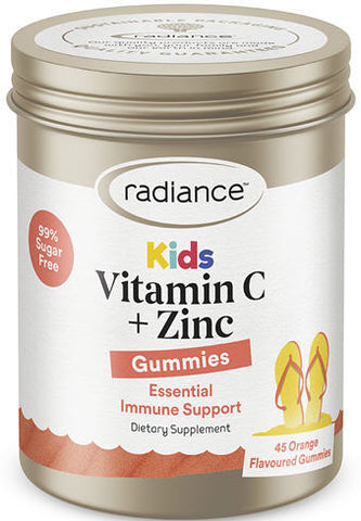 Radiance Kids Vitamin C + Zinc Gummies 45
