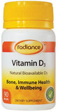 Radiance Vitamin D3 1000IU Capsules 90