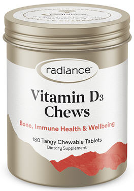 Radiance Vitamin D3 1000IU Chewable Tablets 180