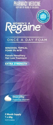 Regaine Woman Once A Day Foam 5% 60g - 2 Month's Supply