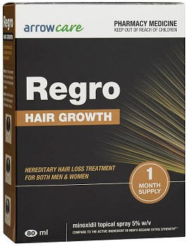 Regro Minoxidil 5% Hair Growth Spray 80ml - 1 months supply = Unavailable