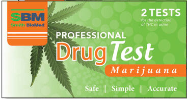 SBM Professional Drug Test Kit Marijuana - 2 Tests