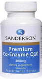 Sanderson Premium Co-Enzyme Q10 400mg Capsules 30 TWIN PACK (60 capsules)