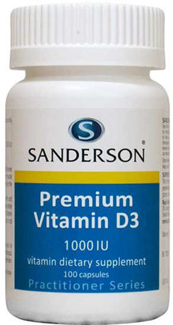 Sanderson Premium Vitamin D3 1000iu Capsules 100