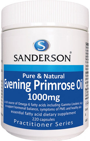 Sanderson Evening Primrose Oil 1000mg Capsules 220 - New Zealand Only