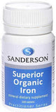 Sanderson Superior Organic Iron Tablets 100