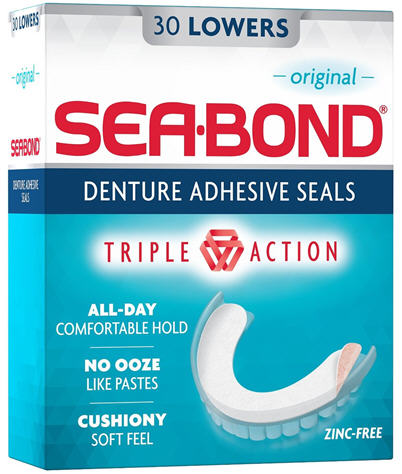 Sea-Bond Lowers Triple Action Original 30
