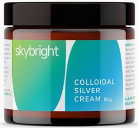Skybright Colloidal Silver Cream 100g = New Zealand Only Shipping