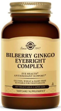 Solgar Bilberry Ginkgo Eyebright Complex Capsules 60