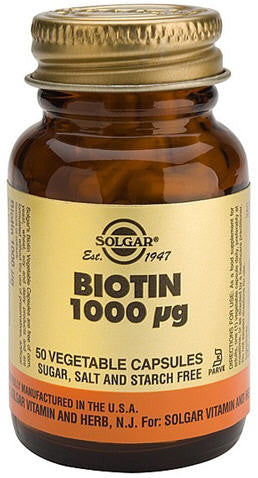 Solgar Biotin 1000 mcg Capsules 50
