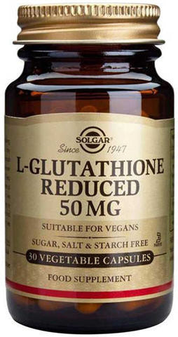 Solgar L-Glutathione Reduced 50 mg Vegetable Capsules 30