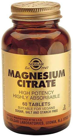 Solgar Magnesium Citrate Tablets 60
