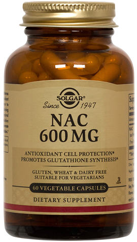 Solgar NAC (N-Acetyl Cysteine) 600mg Vegicaps 60 - Back In Stock