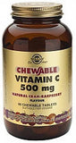Solgar Vitamin C 500 mg Cran-Raspberry Chewable Tablets 90