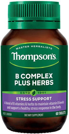 Thompson's B Complex Plus Herbs Tablets 60