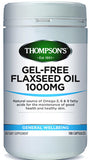Thompson's Flaxseed Oil 1000mg Gel-Free Capsules 100