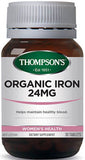 Thompson's Organic Iron 24mg Tablets 30