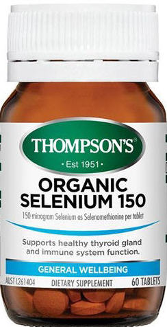 Thompson's Organic Selenium 150mcg Tablets 60