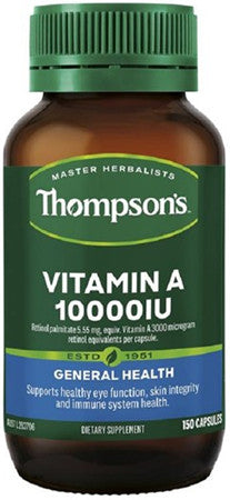 Thompson's Vitamin A 10000iu Capsules 150
