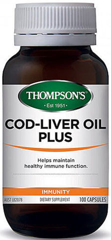 Thompson's Cod Liver Oil Capsules 100