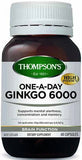 Thompson's One-A-Day Ginkgo Biloba 6000mg Capsules 60