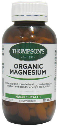 Thompson's Organic Magnesium Tablets 120