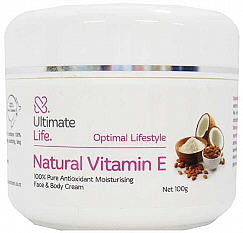 Ultimate Life Natural Vitamin E Cream 100g