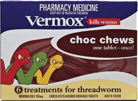 Vermox Choc Chew Tablets 6