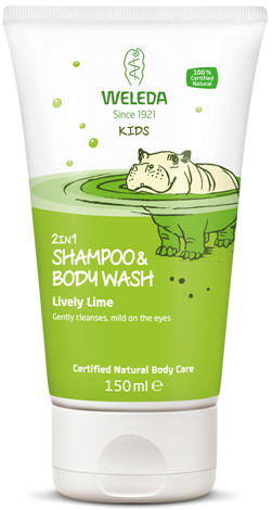 Weleda Kids 2 in 1 Shampoo and Body Wash Lively Lime 150ml