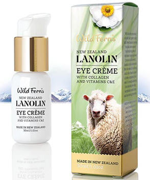 Wild Ferns Lanolin Eye Creme with Collagen and Vitamin C & E 30ml
