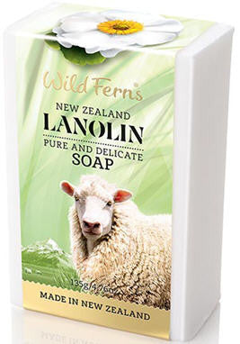 Wild Ferns Lanolin Pure and Delicate Soap 135g