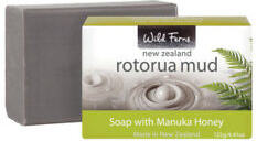 Wild Ferns Rotorua Mud Soap with Manuka Honey 125g - 3 Pack - New Zealand Only