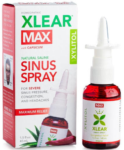 Xlear MAX Saline Nasal Spray with Capsicum 45ml