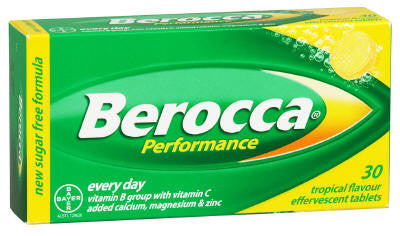 Berocca Performance Tropical Effervescent Tablets 30