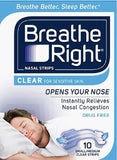 Breathe Right Nasal Strips Clear 10