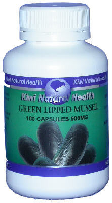 Kiwi Natural Health Green Lipped Mussel 500mg 180 Capsules