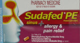 Sudafed PE Sinus, Allergy and Pain Relief Tablets 24