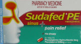 Sudafed PE Sinus and Pain Relief Tablets 24